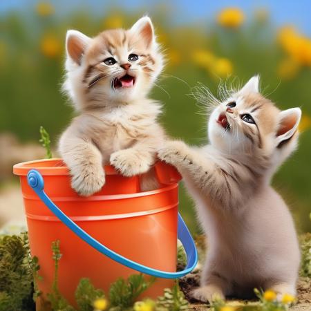 722945393-r4alc4ts kittens, playful with bucket, adorable,  nice scenery, detailed, absolutely outstanding image, _lora_fluffykitten_XL_Lo.png